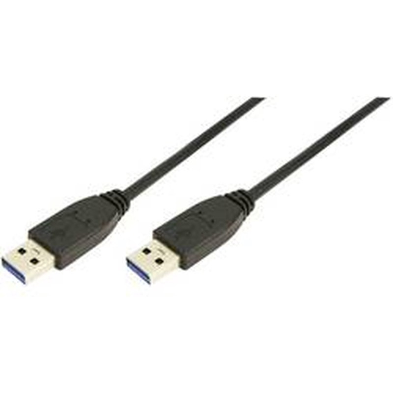 LogiLink USB-kabel 1m Sort
